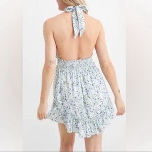 Aerie- Floral Halter Mini Dress